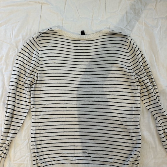 Black and’s White Striped Worthington Sweater - Picture 3 of 5